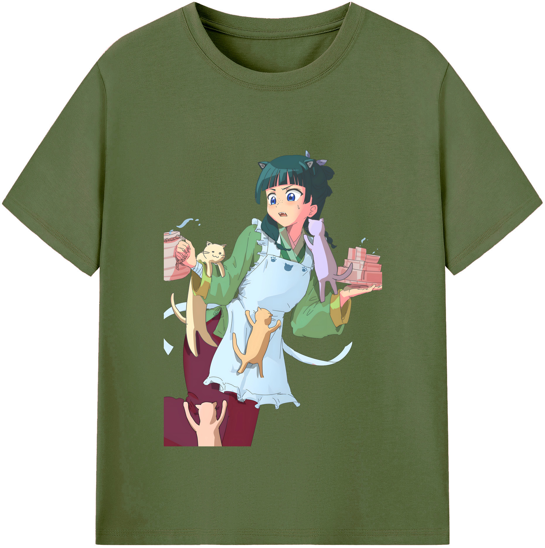 （画像用） 薬屋のひとりごと The Apothecary Diaries 綿100％半袖Tシャツ（フロントプリント）